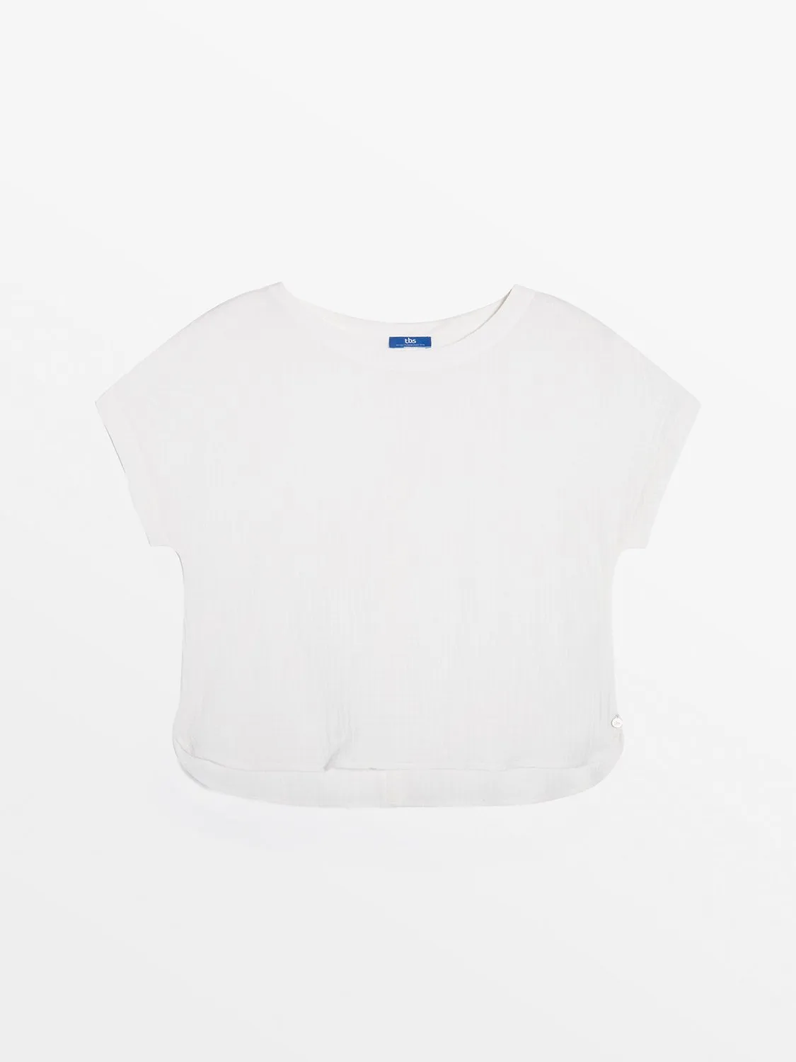 Blouse Femme Gaze de Coton Blanc tbs
