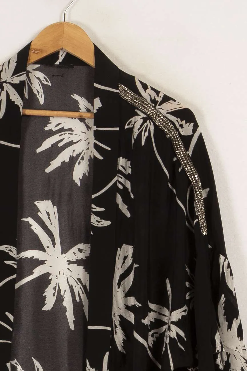 Blouse noire et blanche - Taille Unique