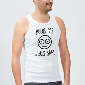 Débardeur Homme J'bois pas j'suis Sam