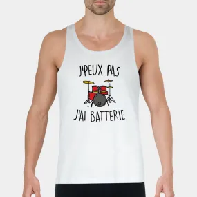 Débardeur Homme J'peux pas j'ai batterie